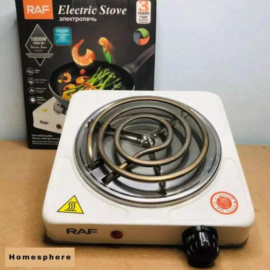 Electric Stove – RAF Electric Stove 1000W – Single Burner Hot Plate – Portable Chula For Cooking