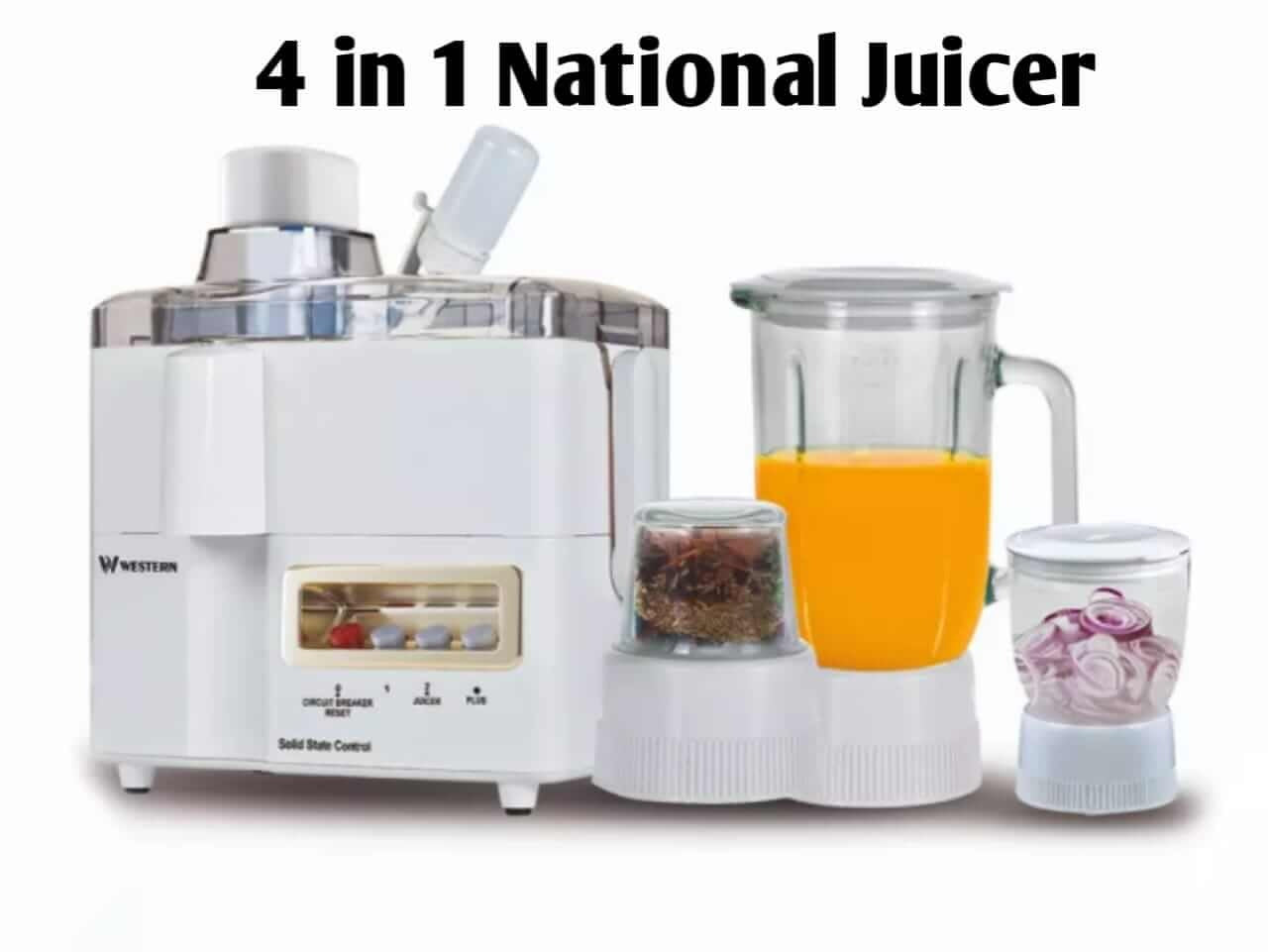 National Romex 4 in 1 Juicer Blender Grinder With Drymill