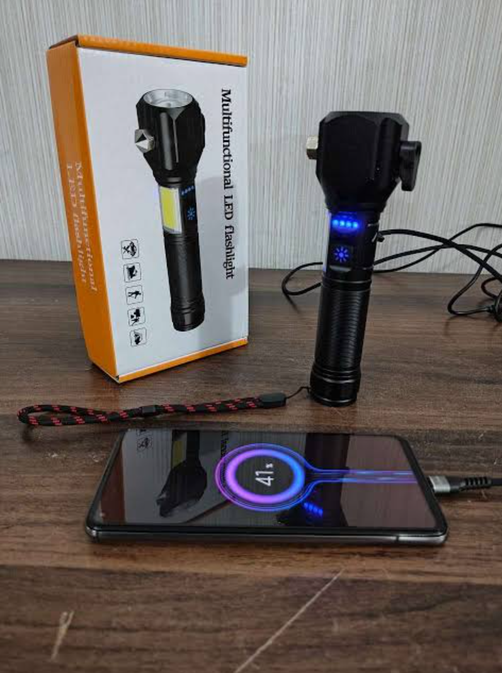 Super Powerful Rulang Torch 2Km Long Range (Multifunctional LED Flashlight)