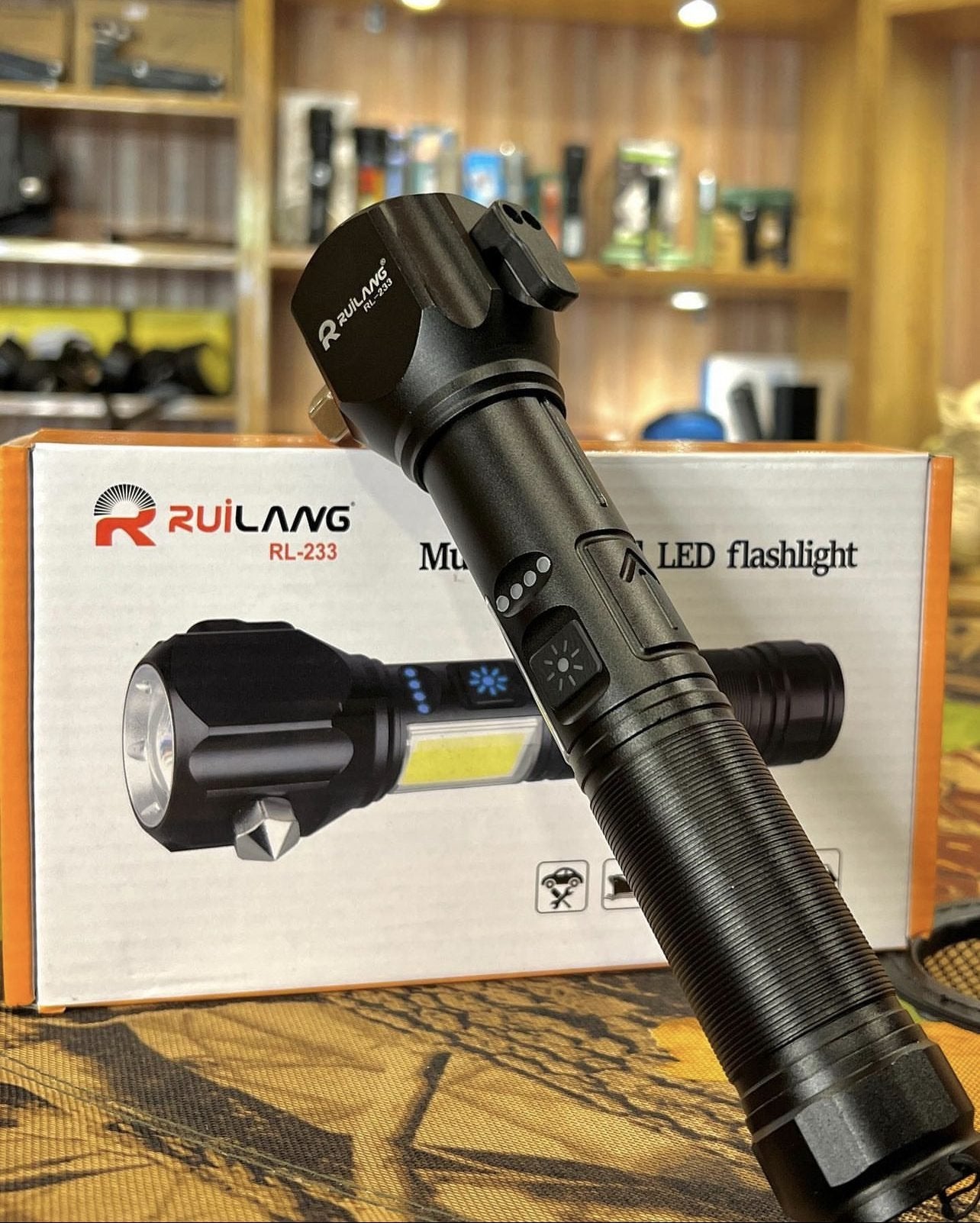 Super Powerful Rulang Torch 2Km Long Range (Multifunctional LED Flashlight)