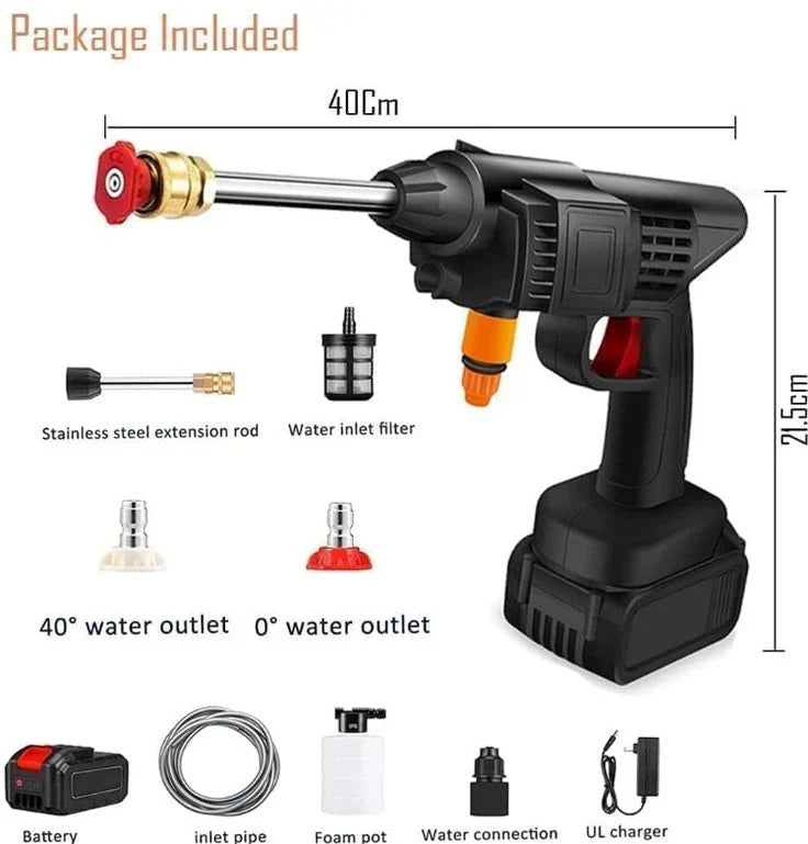 Rechargeable Car Washer With Double Batteries