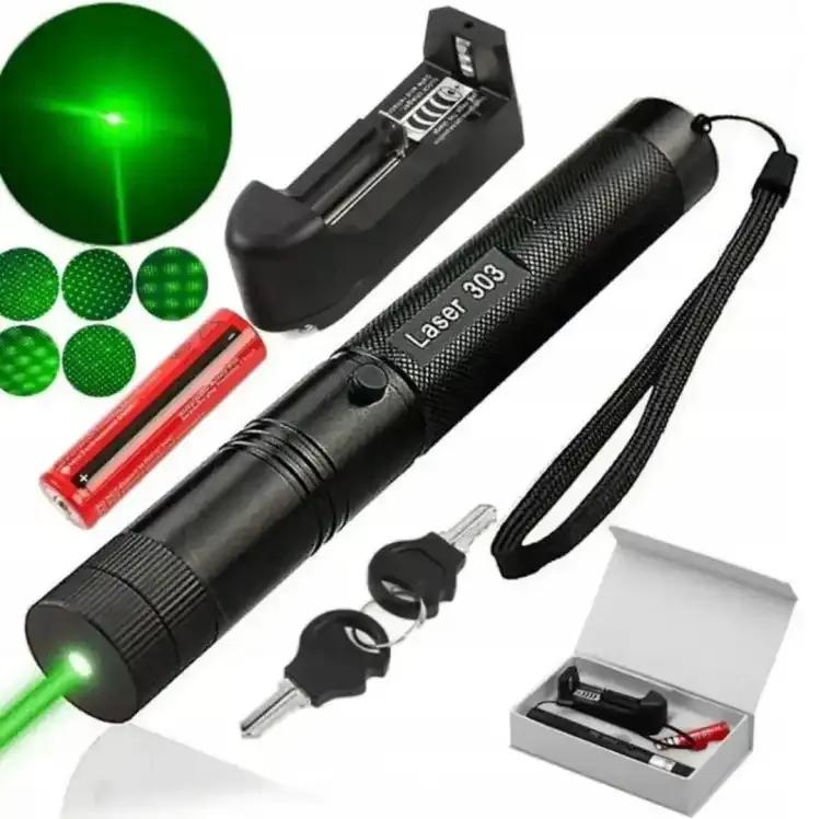 Rechargeable Laser Pointer Pen Green Light, Presentation Tool with Durable and Portable Design