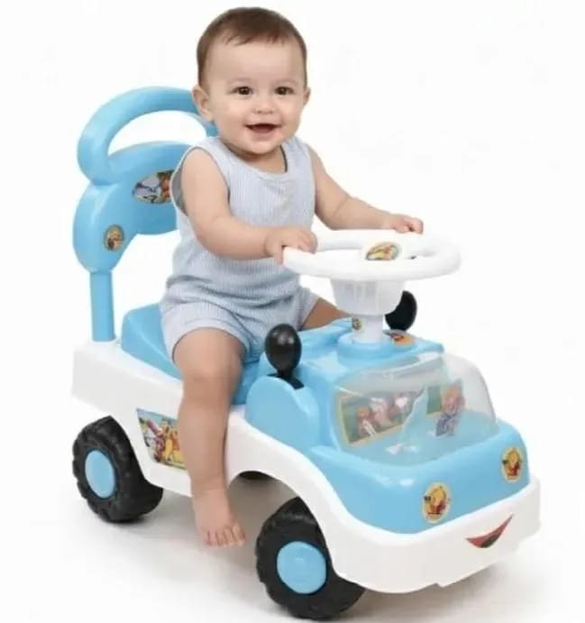 Kids Riding Car With Wide, Long Back Support Including Lights Music