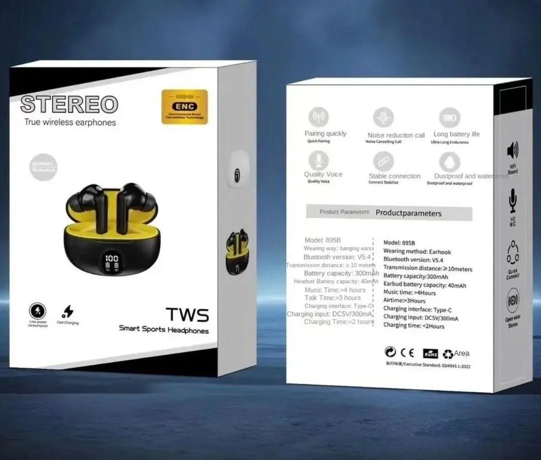 Stereo True Wireless Earphones – Compact & High Bass Sound