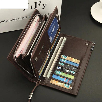 Wallet For Men Slim Money Mobile Men Leather Wallet Card Holder