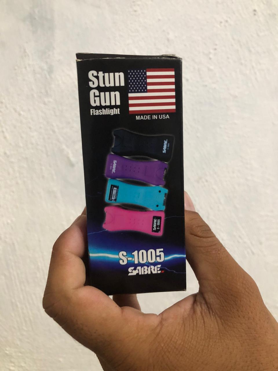 S-1005 Mini Stun Gun Flashlight Rechargeable LED Torch Compact Self Defense Flashlight Portable Pocket Light