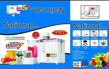 National Romex 4 in 1 Juicer Blender Grinder With Drymill