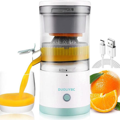 Citrus Juicer Machine – Electric USB Rechargeable Fruit Juicer & Squeezer for Orange, Lemon, Lime, and Grapefruit – Easy Press, Powerful Motor, Easy to Clean