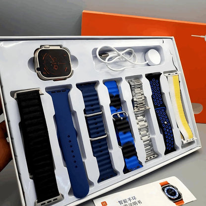Smart Watch With 7 Straps
