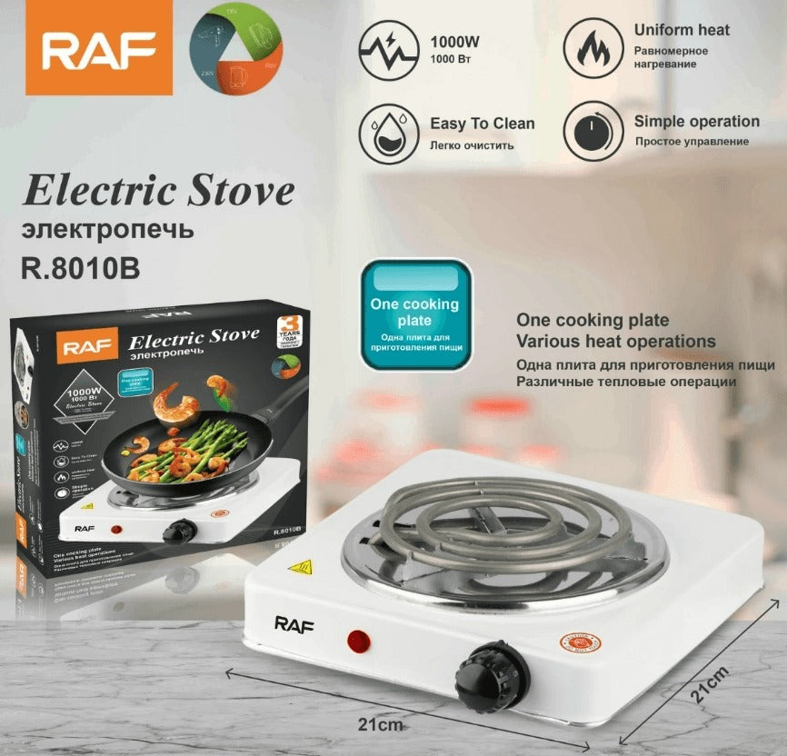 Electric Stove – RAF Electric Stove 1000W – Single Burner Hot Plate – Portable Chula For Cooking