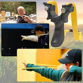 Gulel Toy Sling Shot Catapult for Adults Beginner Youth for Outdoor Games, Recreational, and Fitness Gulel Toy Set Outdoor Fun & Recreational Toy Set for Beginners (Multicolor)