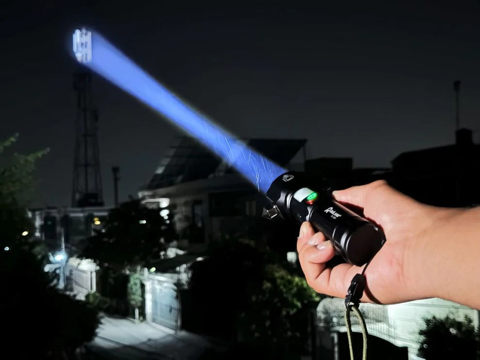 Ruilang RL-2210 Emergency Flashlight & Power Supported LED Powerful 1KM Range Torch