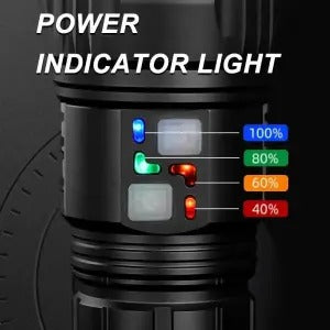 COBA CB-W518 LED Flashlight | 3KM Ultra Long Range Rechargeable Torch | Super Bright, Waterproof, Camping & Security Light