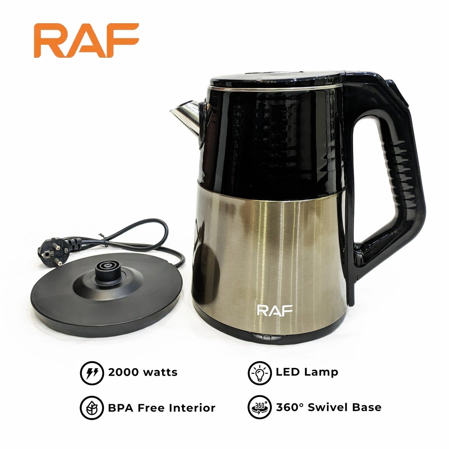 RAF Electric Kettle 2 Letter | Travel kettle | KhanRise